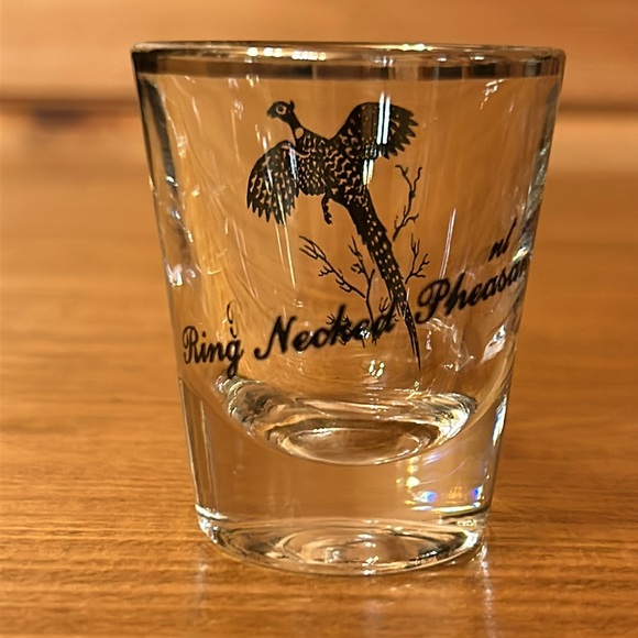 Vintage 1960s 3 Gamebird Silver Rimmed Shot Glasses - Grouse Pheasant Canvasback - Picture 5 of 10